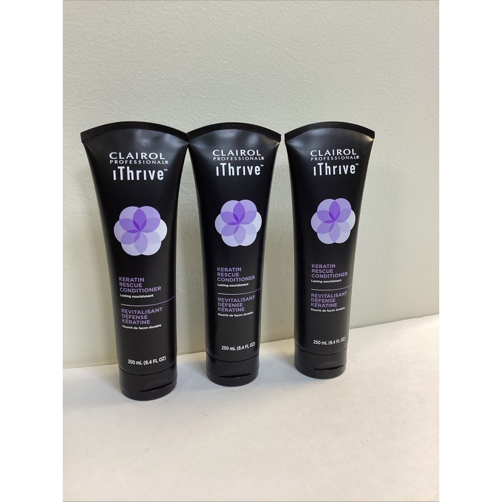 Lot Of 3 Clairol Professional iThrive Keratin Rescue Conditioner 8.4 fl oz